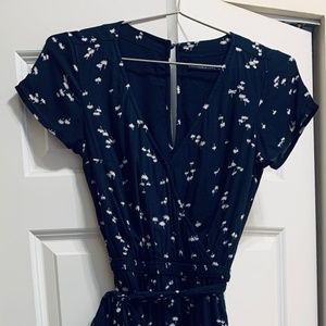 Abercrombie & Fitch navy blue jumpsuit